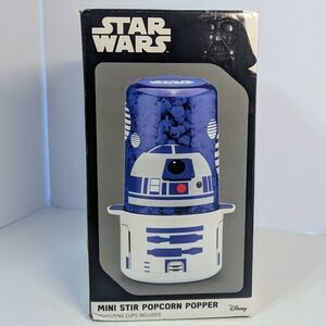 Disney Star Wars R2-D2 Mini Stir Popcorn Popper with Measure Cup New Opened Box